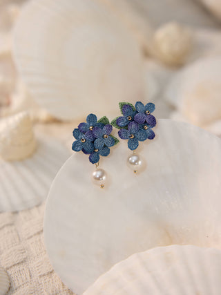 Sweet Alyssum Micro Crochet Earrings - Happy Vanilla Crochet