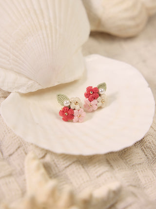 micro crochet earrings