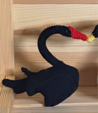 Black and White Swan Couple - Happy Vanilla Crochet