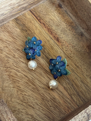 Sweet Alyssum Micro Crochet Earrings - Happy Vanilla Crochet