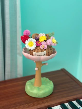 Miniature Flowers Basket - Happy Vanilla Crochet