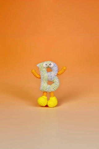 Letters Handcrafted Crochet Alphabet Friends - from A to Z - Perfect gift/ Name initials - Happy Vanilla Crochet