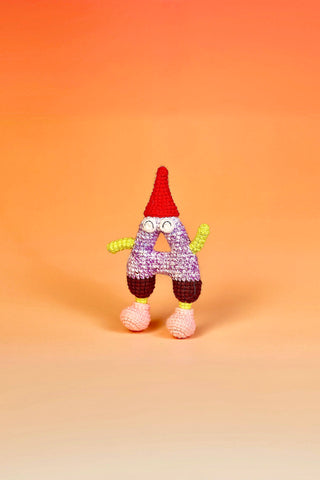 Letters Handcrafted Crochet Alphabet Friends - from A to Z - Perfect gift/ Name initials - Happy Vanilla Crochet