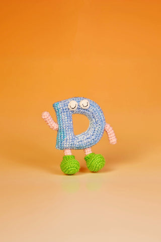 Letters Handcrafted Crochet Alphabet Friends - from A to Z - Perfect gift/ Name initials - Happy Vanilla Crochet