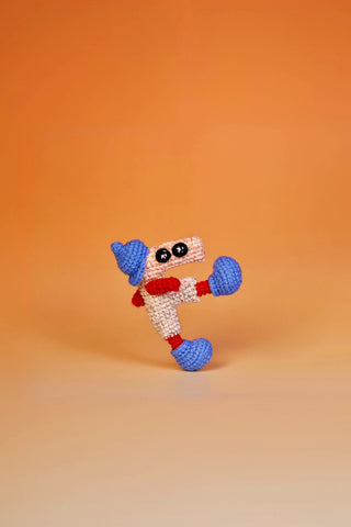 Letters Handcrafted Crochet Alphabet Friends - from A to Z - Perfect gift/ Name initials - Happy Vanilla Crochet