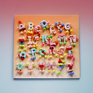 Letters Handcrafted Crochet Alphabet Friends - from A to Z - Perfect gift/ Name initials - Happy Vanilla Crochet