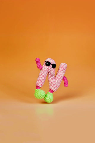 Letters Handcrafted Crochet Alphabet Friends - from A to Z - Perfect gift/ Name initials - Happy Vanilla Crochet