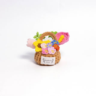 Miniature Flower Basket Collection - Happy Vanilla Crochet