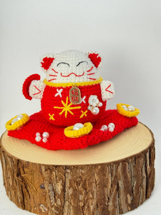 Fortune Feline Family: Adorable Lucky Cat Crochet Collection - Happy Vanilla Crochet