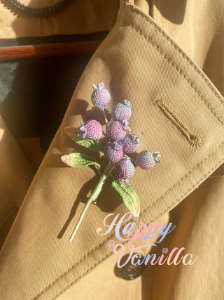 Brooches Micro-Crochet that Blossom on Your Heart —Bloom Where You're Planted - Happy Vanilla Crochet