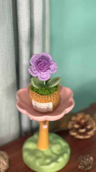 Love Blossom Crocheted Heart Roses and Plants - Happy Vanilla Crochet
