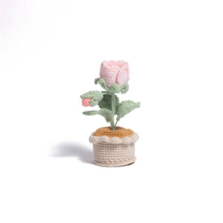 Love Blossom Crocheted Heart Roses and Plants - Happy Vanilla Crochet