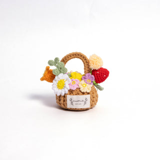 Miniature Flower Basket Collection - Happy Vanilla Crochet