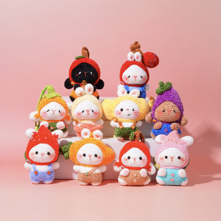Pre Order NOW, Ship By 31Aug  🍓 Fruity Bunny Collection – A Juicy Twist on Handmade Cuteness! 🐰 - Happy Vanilla Crochet