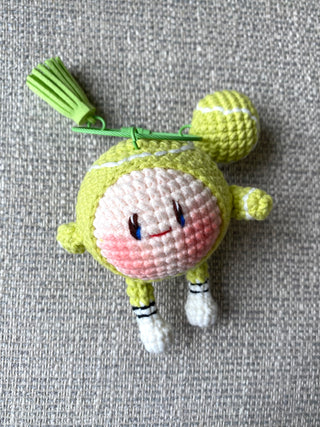 Tennis Ball Keychain