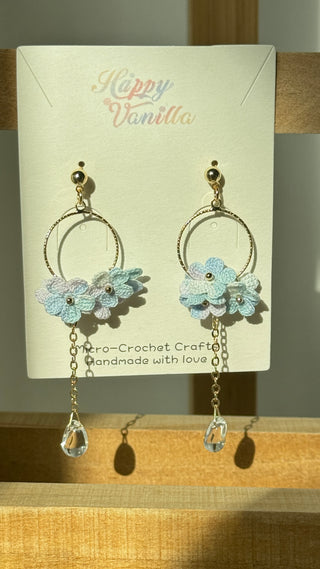 Earring Danglers Micro-Crochet that Blossom with Charm—Tiny Treasures for Your Ears