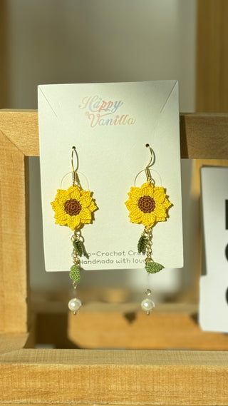 Earring Danglers Micro-Crochet that Blossom with Charm—Tiny Treasures for Your Ears