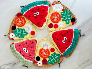 Pizza purse, watermelon purse