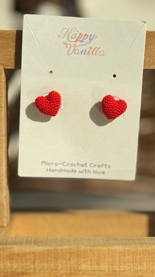 Earring Studs Micro Crochet