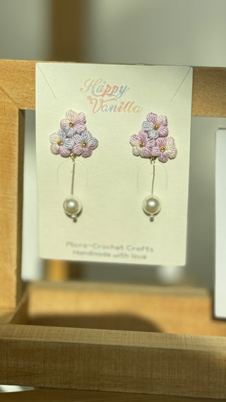 Earring Danglers Micro-Crochet that Blossom with Charm—Tiny Treasures for Your Ears