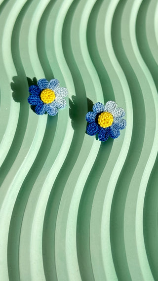 Earring Studs Micro Crochet