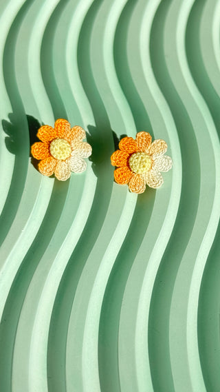 Earring Studs Micro Crochet