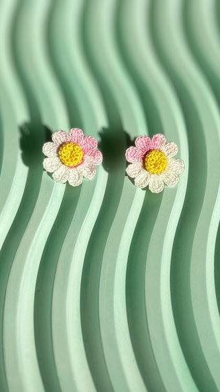 Earring Studs Micro Crochet