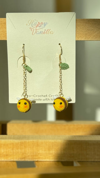 Earring Danglers Micro-Crochet that Blossom with Charm—Tiny Treasures for Your Ears