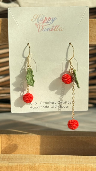 Earring Danglers Micro-Crochet that Blossom with Charm—Tiny Treasures for Your Ears