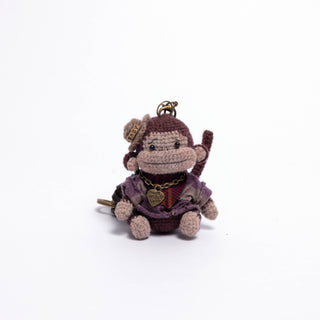 Shetland wool Amigurumi Bag Charm - Happy Vanilla Crochet
