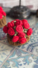 Red rose basket and coaster