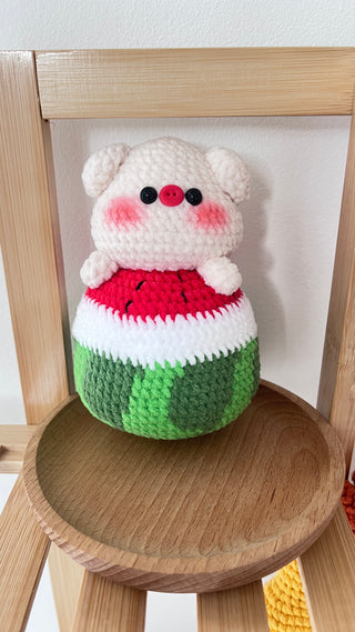 Pig cute cute - Happy Vanilla Crochet
