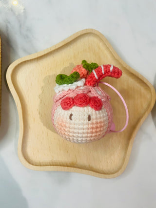 Make-to-Order Adorable Kawaii Crochet Ice Cream Cone Plushie