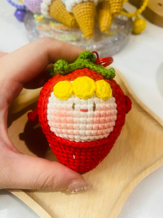 Make-to-Order Adorable Kawaii Crochet Ice Cream Cone Plushie