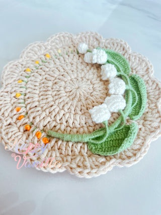 Handmade Crocheted Vintage Luxurious Style Doily Coasters