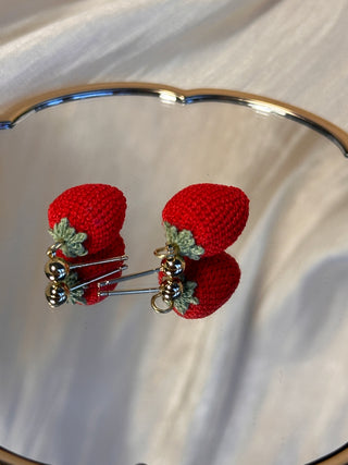 Earring Studs Micro Crochet