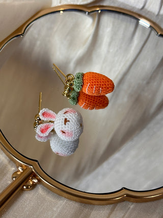 Earring Danglers Micro-Crochet that Blossom with Charm—Tiny Treasures for Your Ears