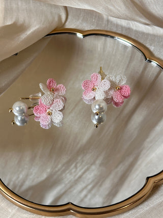 Earring Danglers Micro-Crochet that Blossom with Charm—Tiny Treasures for Your Ears