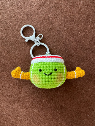 Tennis Ball Keychain