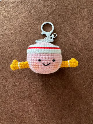 Tennis Ball Keychain