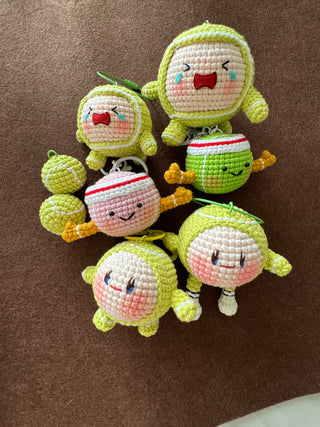 Tennis Ball Keychain