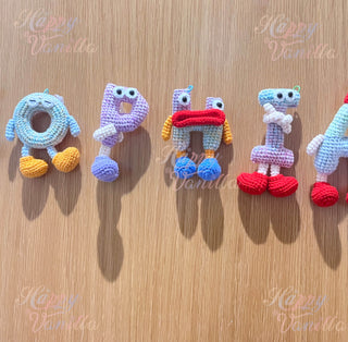 Letters Handcrafted Crochet Alphabet Friends - from A to Z - Perfect gift/ Name initials