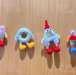 Letters Handcrafted Crochet Alphabet Friends - from A to Z - Perfect gift/ Name initials