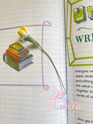 Blooms Bookmark Micro-crocheted : Where Tiny Stitches Tell a Big Story