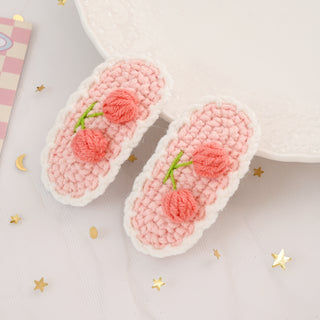 Pink Cherry Hair Clip