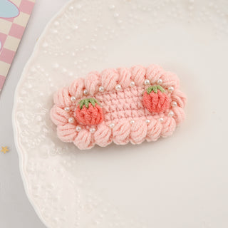 Pink Cherry Hair Clip