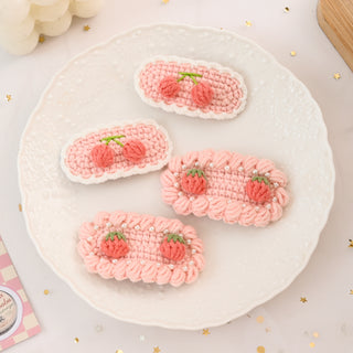 Pink Cherry Hair Clip