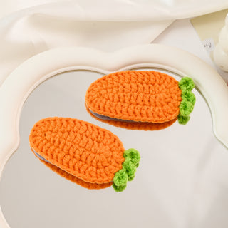 Hair Clip Apple and Carrot