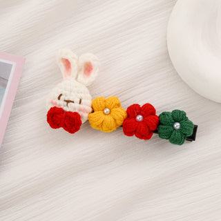 Animal Cuties Crochet Hair Clips Bundle for Girls