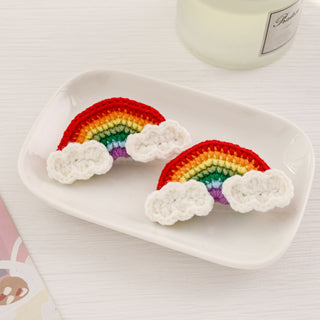 Hair Clip Cloud and Rainbow